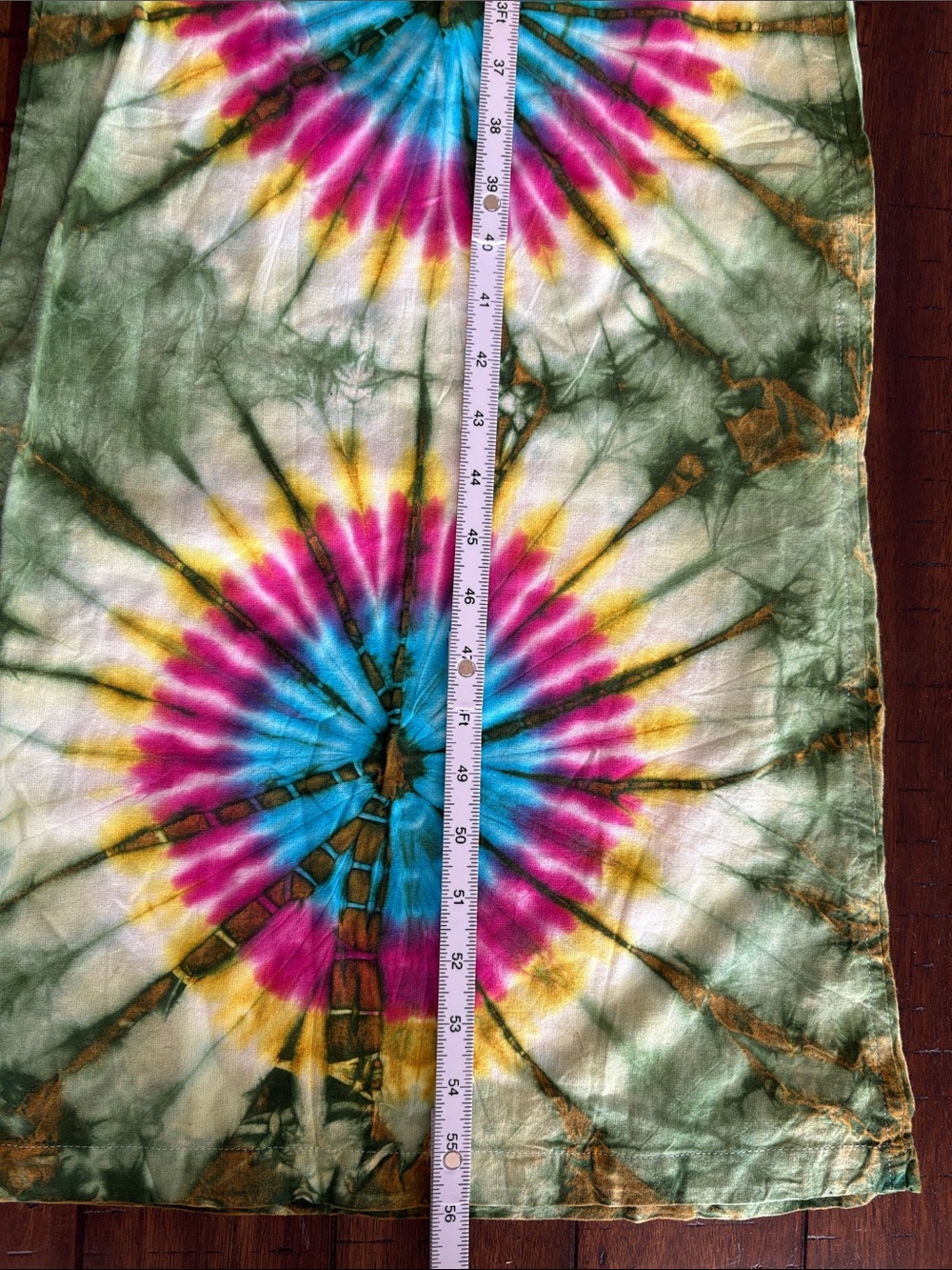 Rising International Green Tie-Dye Wideleg Overalls - NWT M - Hippie, Granola - Picture 12 of 12